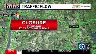 Crash closed both directions on CT-74 in Ellington