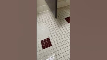 Using hydrogen peroxide to clean bathroom grout #shorts