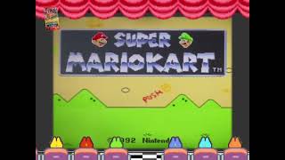 Super Mario Kart SFC (Toad: 150cc: Mushroom Cup Race)