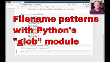 Python standard library: Directory listings with the "glob" module