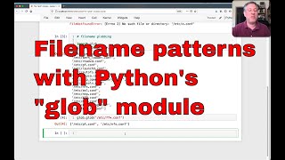 Python standard library: Directory listings with the 'glob' module