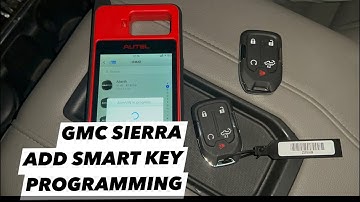 GMC SIERRA 2017-2022 ADD SMART KEY USING AUTEL KM100
