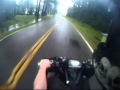 kfx450r crusing through Huricane Irene 2011