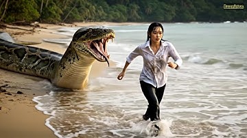 Girl Alone Surviving In The Forest | Giant Python Hunting on a Deserted Island | buzz mint us