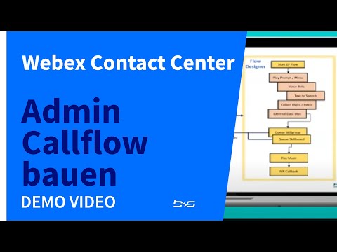 Webex Contact Center Admin Callflow bauen Deutsch