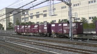 EF210 108号機 コキ2両 貨物列車