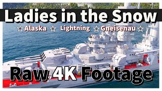 New Camos for Alaska, Lightning, and Gneisenau in World of Warships Legends 4K