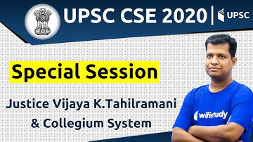 6:00 PM - UPSC CSE 2020 | Special Session by Pawan Sir | Justice Vijaya K.Tahilramani