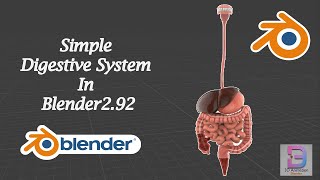 Make Simple And Realistic Digestive System In Blender 2.92 screenshot 5