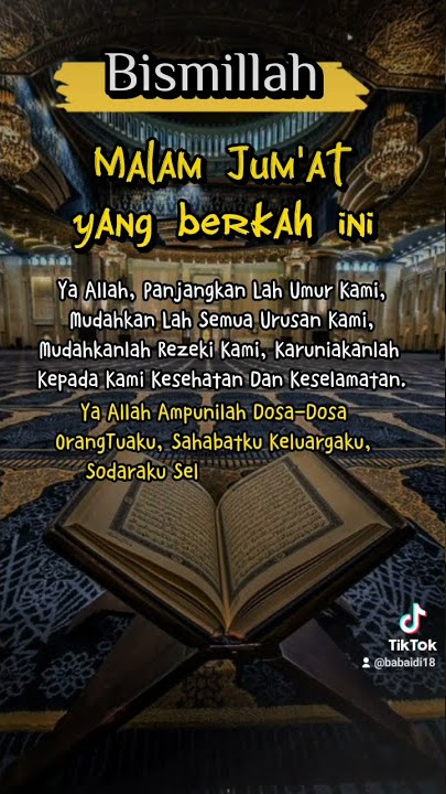 DOA MALAM JUMAT #shorts #doa #doamalam #doamalamjumat