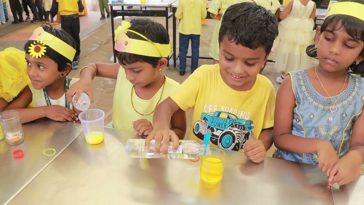 Yellow Dress up Day of KG wing @ SHIS Marthandam