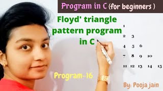 Floyd's triangle pattern program in C| Right triangle pattern with consecutive numbers(easy trick) Net Worth