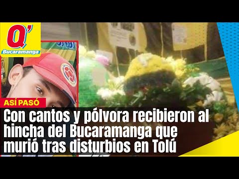 Con cantos y pólvora recibieron al hincha del Bucaramanga que murió tras disturbios en Tolú