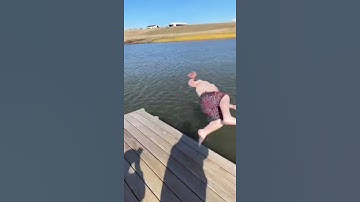 dwarf jump in river