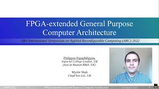 FPGA-extended General Purpose Computer Architecture (presentation)