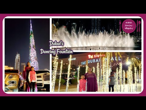 Dubai's Dancing Fountain Show 2021||World's Largest Mall and Water Fountain Show||Our trip to Dubai
