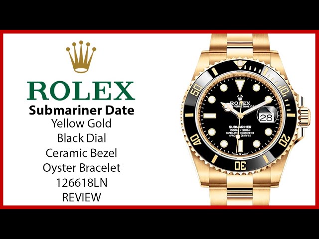 Rolex Submariner Date 41mm 126618 Yellow Gold Black Dial – PrymTime Watches