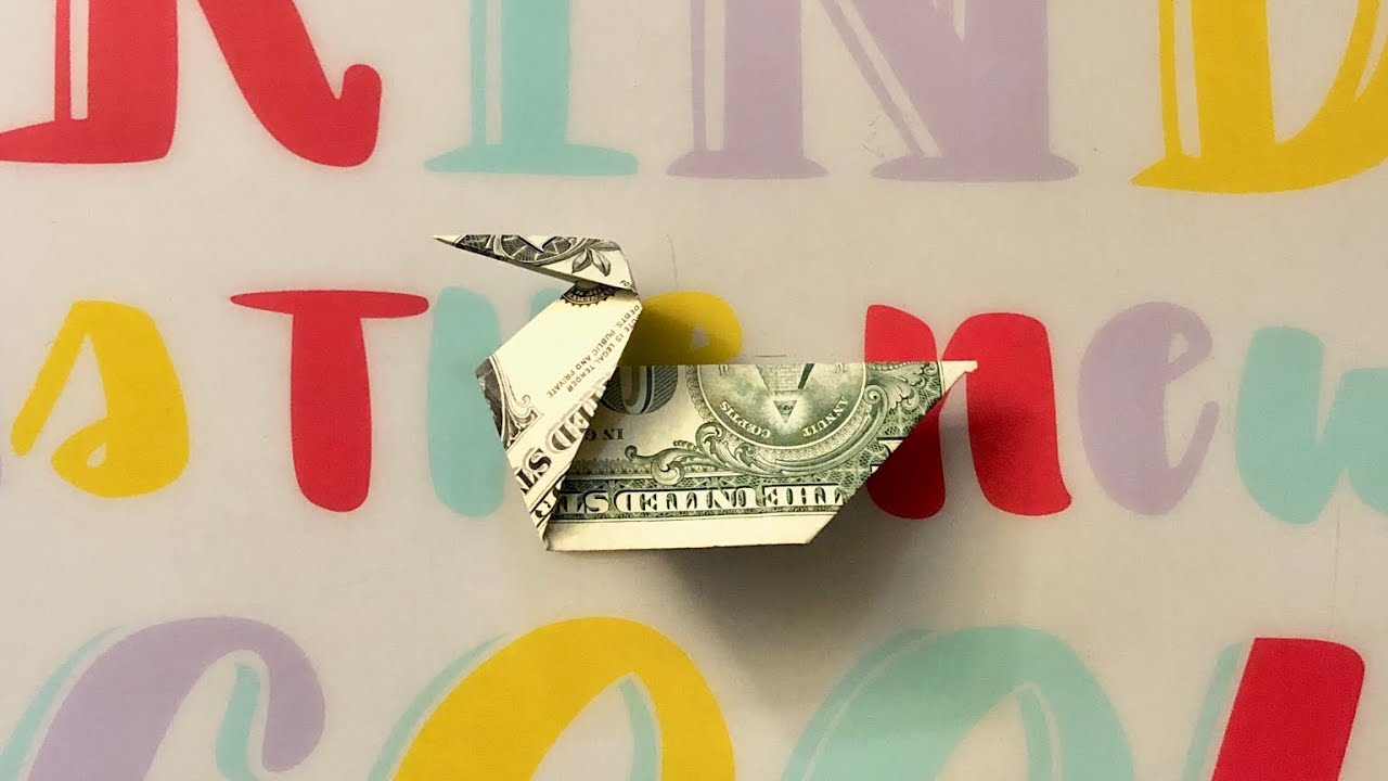 Dollar Origami Duck YouTube