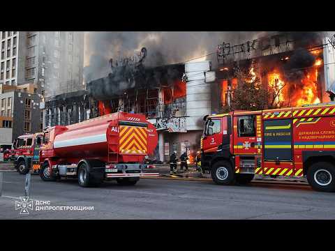 Russian Army hits shopping center in Dnipro