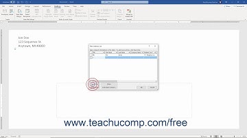 Word 2019 and 365 Tutorial Creating a Data Source Microsoft Training