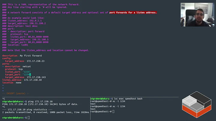 LXD network forwards