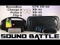 GTK XB60, XB40, XB30, XB20 vs Boombox, Charge 3, Pulse 3 Flip 4 (sony Party chain vs jbl Party mode)