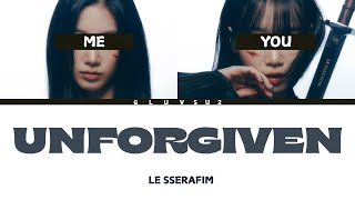 [KPOP] UNFORGIVEN - LE SSERAFIM {Sing With Me}(koroke)