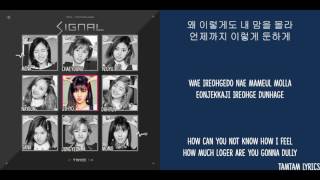 Signal - Twice Lyrics [Han,Rom,Eng] {Color Coded/Colour Coded}