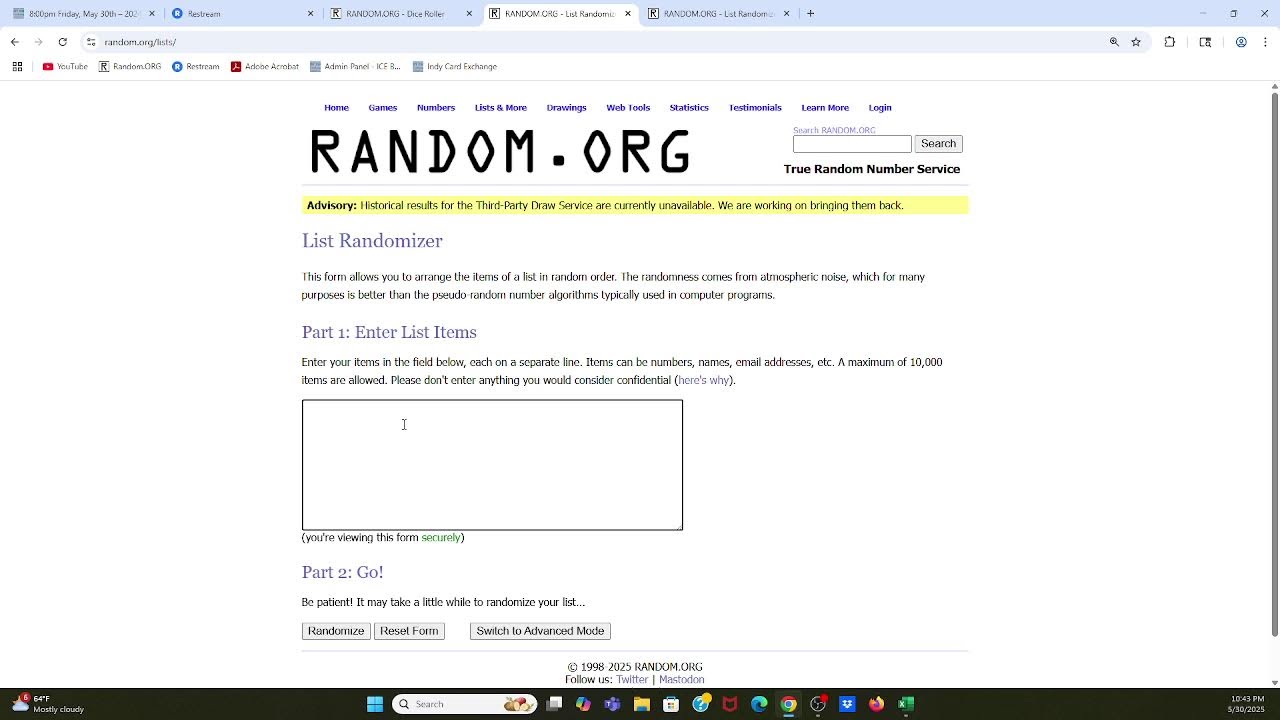 Exchanger Card Breaks - Live Stream - 5/30/2025 - Select - Bowman - Parkside