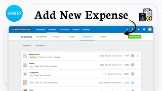 How to add an expense in Xero (Expense Record)