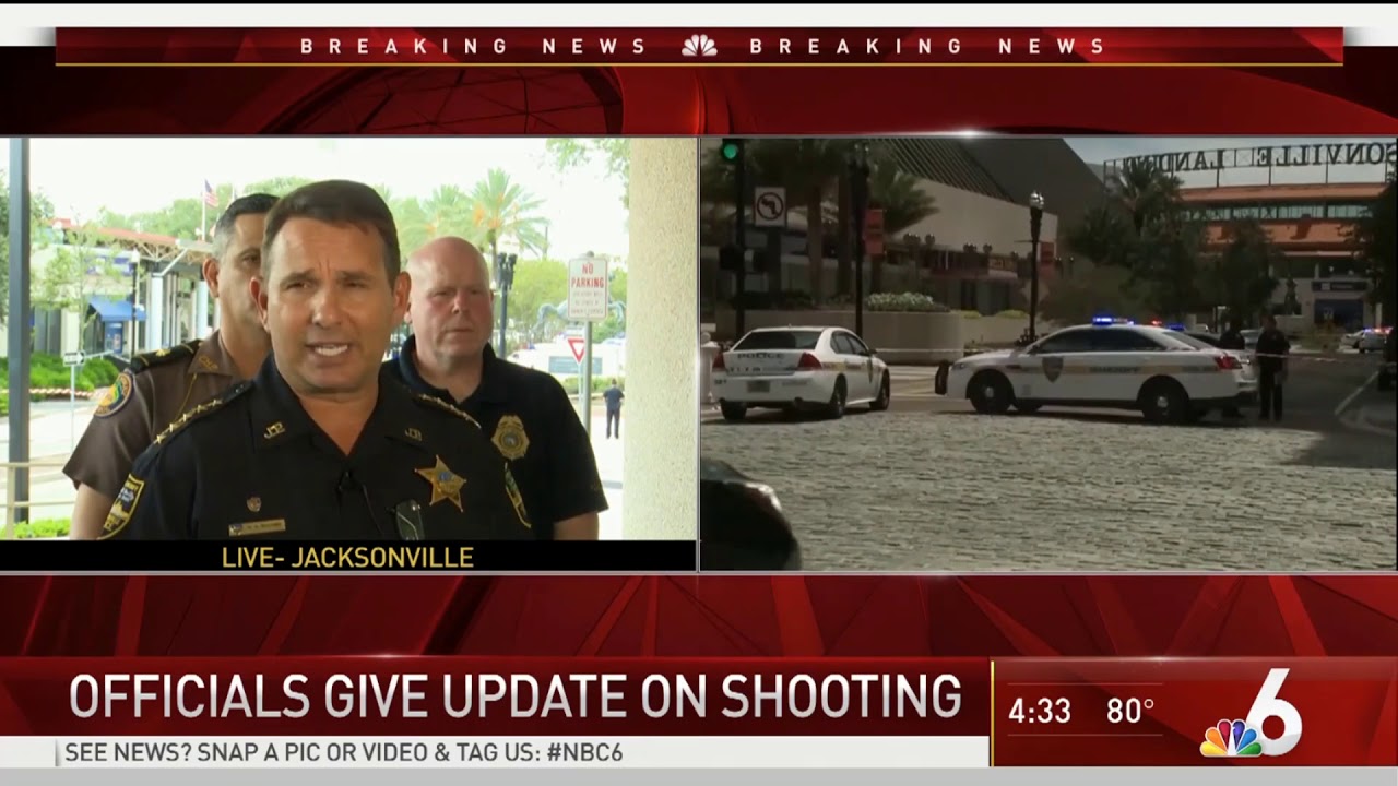 News Conference on Mass Shooting in Jacksonville NBC 6 Special Report (August 26, 2018) YouTube