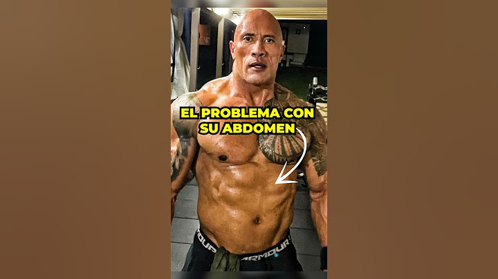 La Verdad Sobre el Abdomen de La Roca - ¿Por qué no Tiene un Sixpack? #fitness #therock #gym