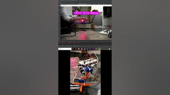 openCV python aimbot with Arduino based laser turret
