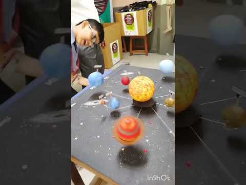 Solar System Working Model In School Complete Video In Description Like Share And Subscribe For More