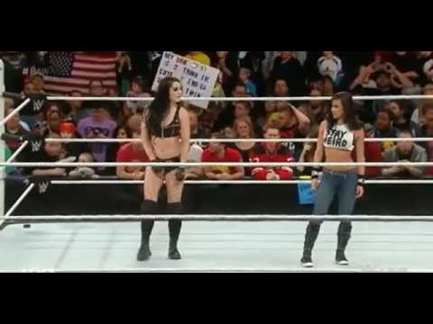 AJ Lee Returns and Saves Paige from Nikki Bella and Brie Bella: Raw, March 2, 2015