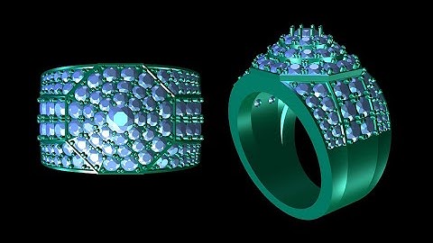 How to design ring with matrix 8 3d modeling software #208 #umphumrin #jewelrydesign #trending