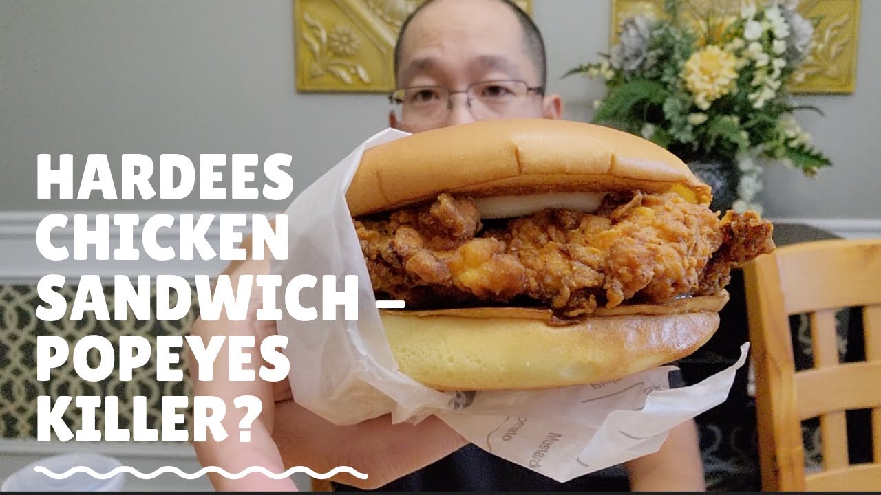 Hardees Chicken Sandwich Popeyes killer? Wonstar Reviews YouTube