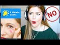 🚫NON SEGUITE I LORO CONSIGLI! Reazione agli hacks di 5 minute craft beauty tips reaction