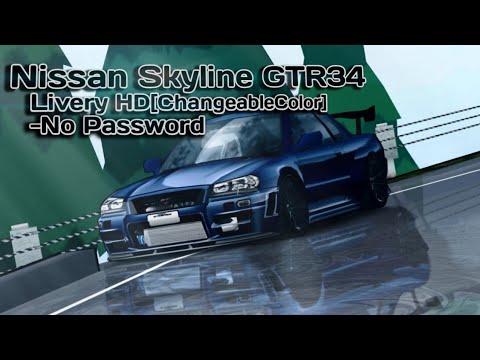 Fr Legends Nissan GTR R34 Livery HD[ChangeableColor]No Password - YouTube