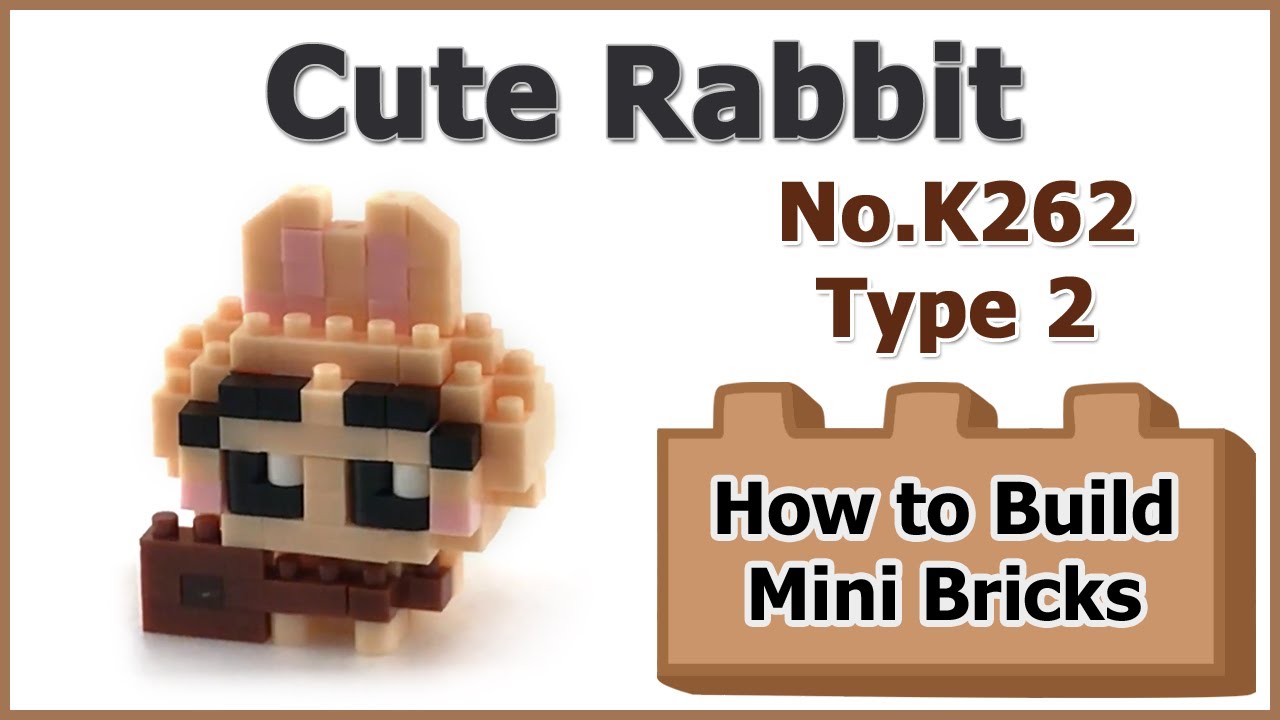How to Build Mini Blocks Rabbit K262 Type 2 Sitting Review Instructions ...
