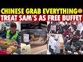 Chinese Grab and Steal Everything—Sam’s Club Items Half-Eaten, Chaos Ensues