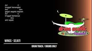 Wings - Sejati (drums only) [chord gitar & lirik]