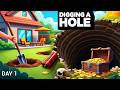 DAY 1 in A About Digging A Hole | a game about digging a hole speedrun | about digging a hole ending