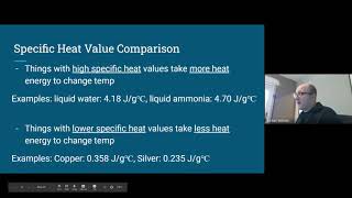 Specific Heat and Basic Heat Calculation Notes (11/10 and 11/11)