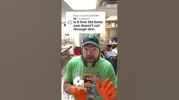Is it true the bone 🦴 saw won’t cut through skin? #gdubya  #autopsytech #bonesaw