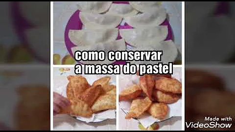 Como armazenar massa para pastel?