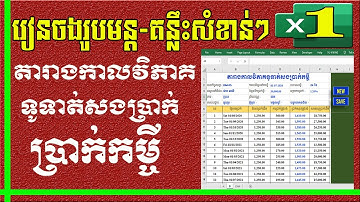 របៀបចងរូបមន្តជាមួយគន្លឹះសំខាន់ៗ | តារាងទូទាត់ប្រាក់កម្ចី | មេរៀនទី ១ | MsOffice Learning