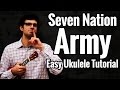 Seven Nation Army Ukulele Tutorial - The White Stripes Easy Uke Play Along