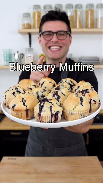 Blueberry Muffins with only 8 ingredients