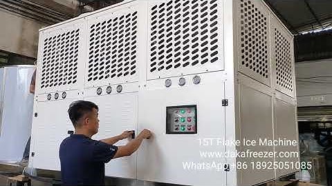15ton flake ice machine with bitzer compressor
